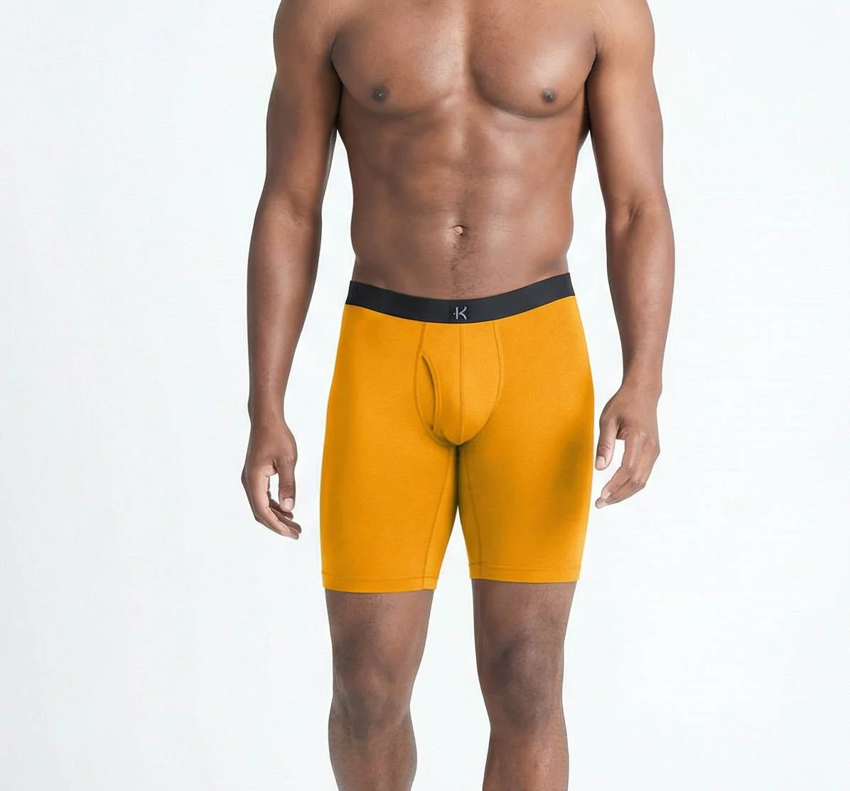 Second Skin Tencel™ Modal Long Leg Boxer Brief - With Fly - 9 inch inseam leg - Image 100