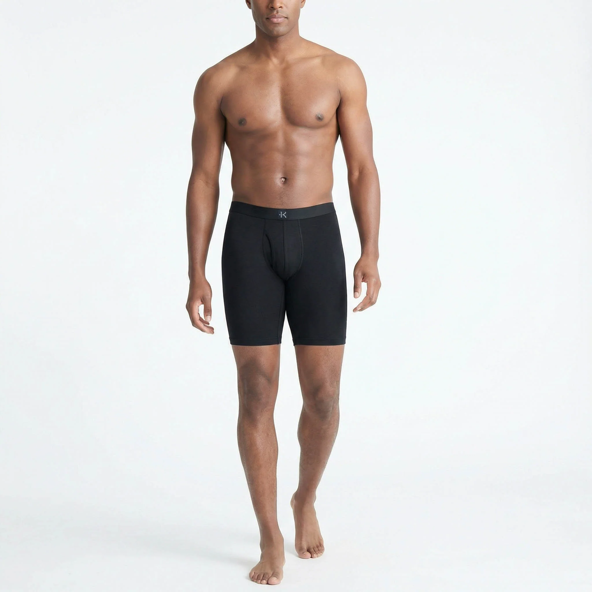 Second Skin Tencel™ Modal Long Leg Boxer Brief - With Fly - 9 inch inseam leg - Image 103