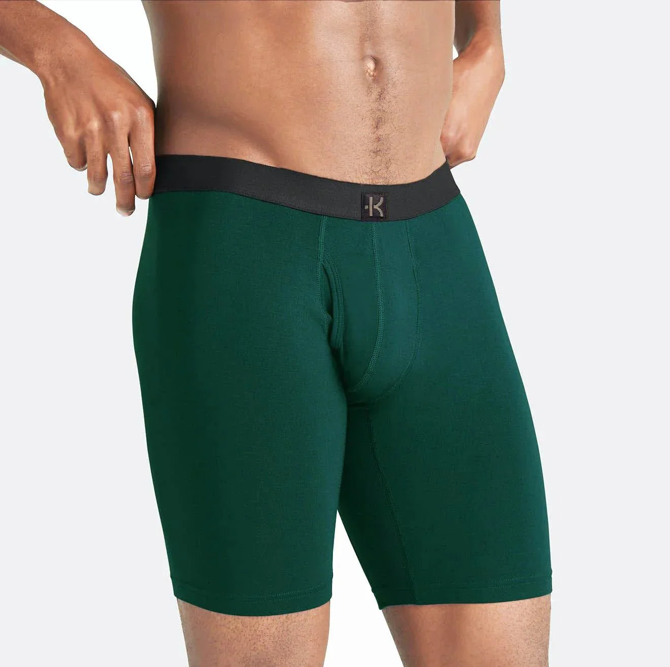 Second Skin Tencel™ Modal Long Leg Boxer Brief - With Fly - 9 inch inseam leg - Image 11