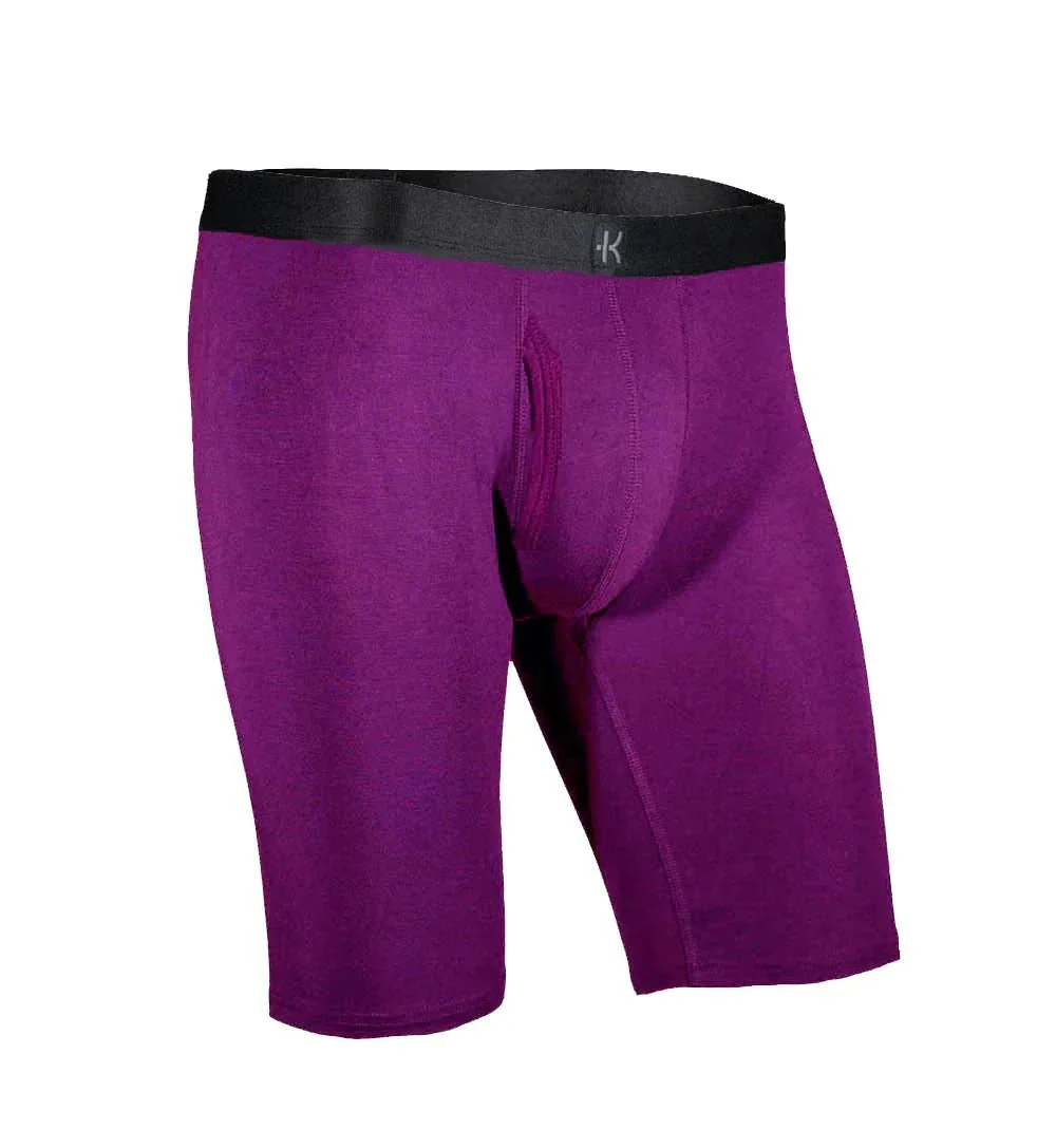 Second Skin Tencel™ Modal Long Leg Boxer Brief - With Fly - 9 inch inseam leg - Image 50