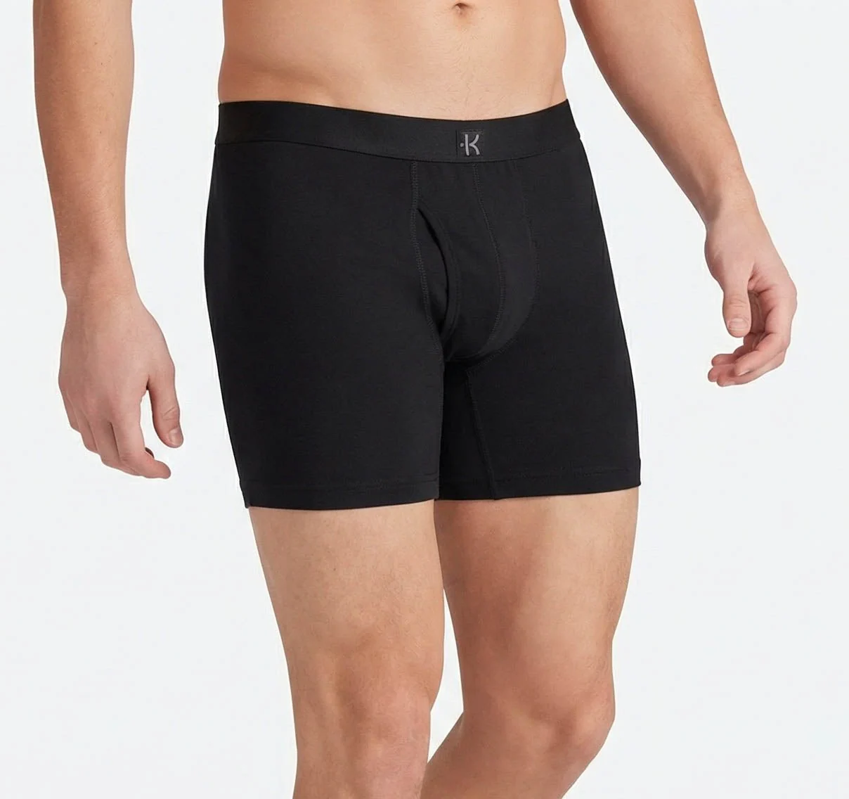 Second Skin Tencel™ Modal Standard Length Boxer Brief - With Fly - 6 inch inseam leg - Image 107