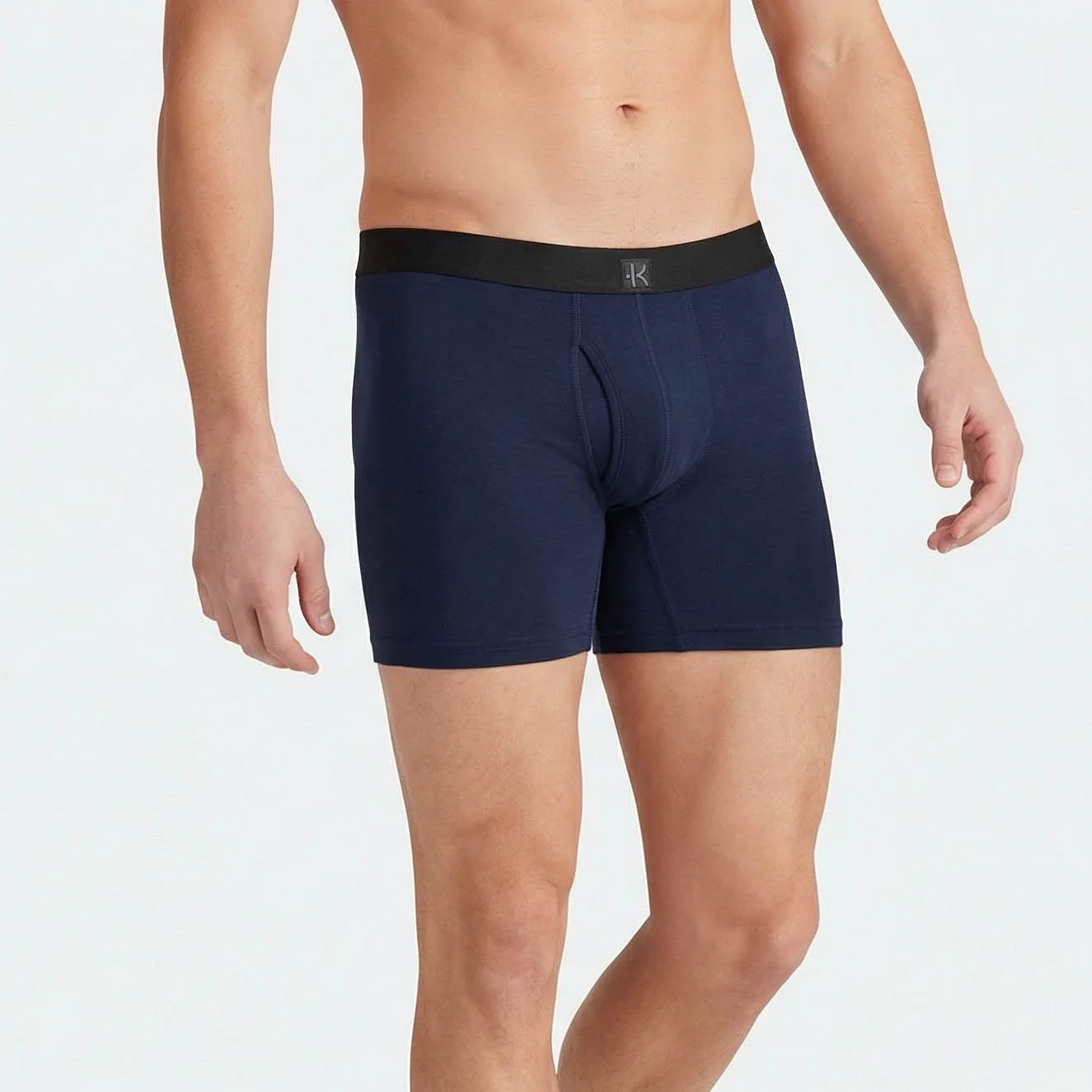 Second Skin Tencel™ Modal Standard Length Boxer Brief - With Fly - 6 inch inseam leg - Image 108
