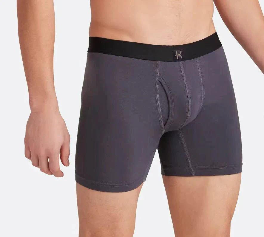 Second Skin Tencel™ Modal Standard Length Boxer Brief - With Fly - 6 inch inseam leg - Image 19