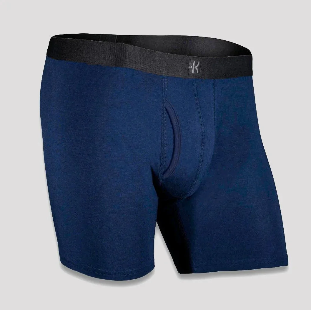 Second Skin Tencel™ Modal Standard Length Boxer Brief - With Fly - 6 inch inseam leg - Image 27