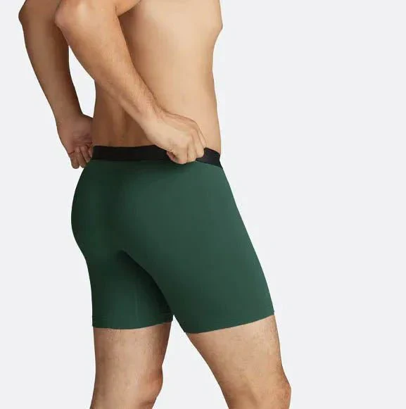 Second Skin Tencel™ Modal Standard Length Boxer Brief - With Fly - 6 inch inseam leg - Image 51