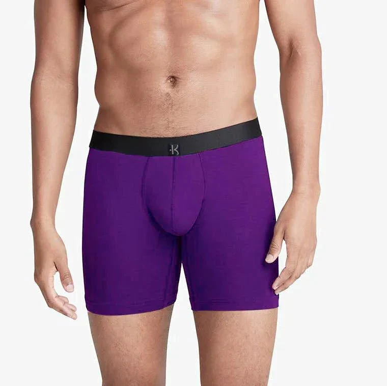 Second Skin Tencel™ Modal Standard Length Boxer Brief - With Fly - 6 inch inseam leg - Image 55