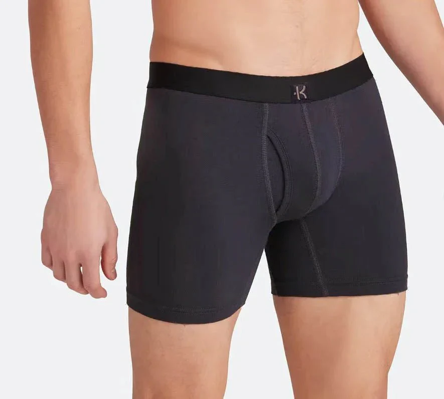 Second Skin Tencel™ Modal Standard Length Boxer Brief - With Fly - 6 inch inseam leg - Image 62