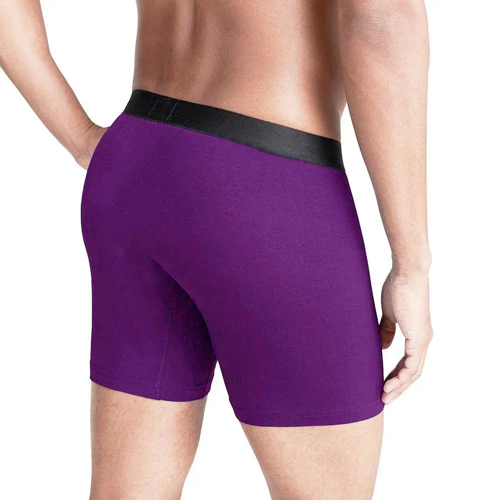 Second Skin Tencel™ Modal Standard Length Boxer Brief - With Fly - 6 inch inseam leg - Image 66