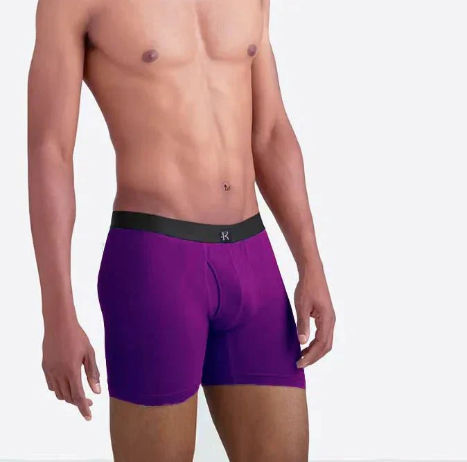 Second Skin Tencel™ Modal Standard Length Boxer Brief - With Fly - 6 inch inseam leg - Image 73