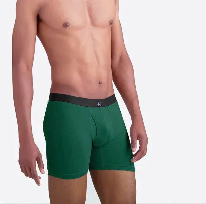 Second Skin Tencel™ Modal Standard Length Boxer Brief - With Fly - 6 inch inseam leg - Image 77