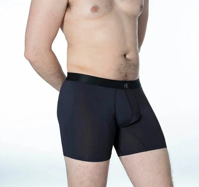 Second Skin Tencel™Modal Standard Length Boxer Brief - No Fly (6 inch inseam leg) - Image 11