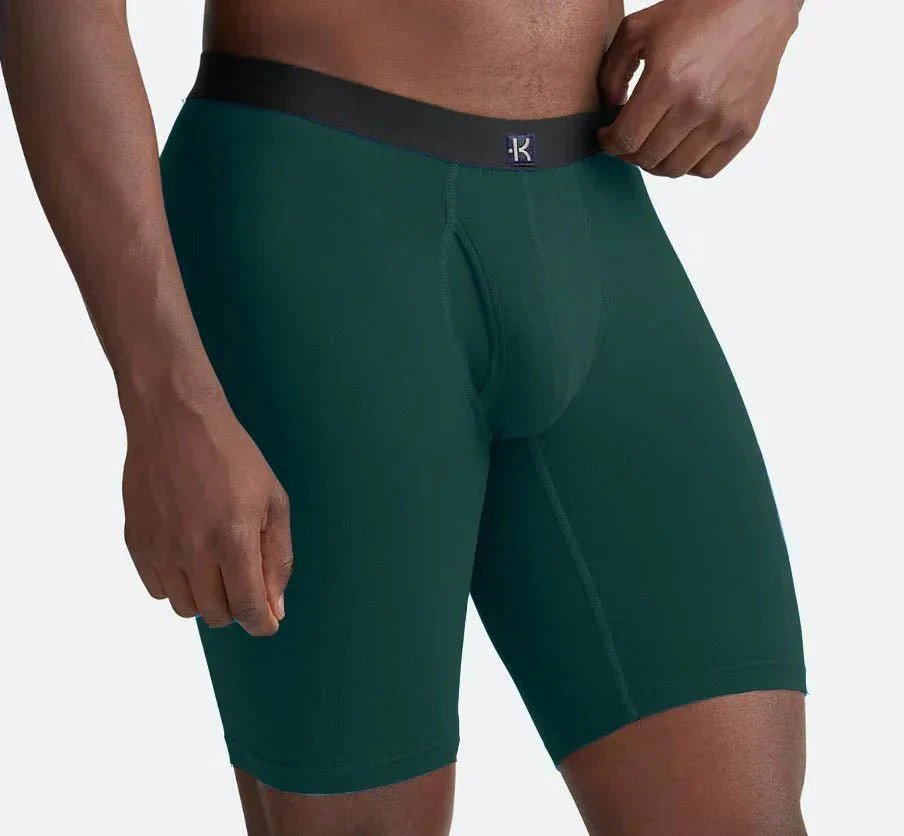 Second Skin Tencel™ Modal Long Leg Boxer Brief - No Fly (9 inch inseam leg) - Image 12