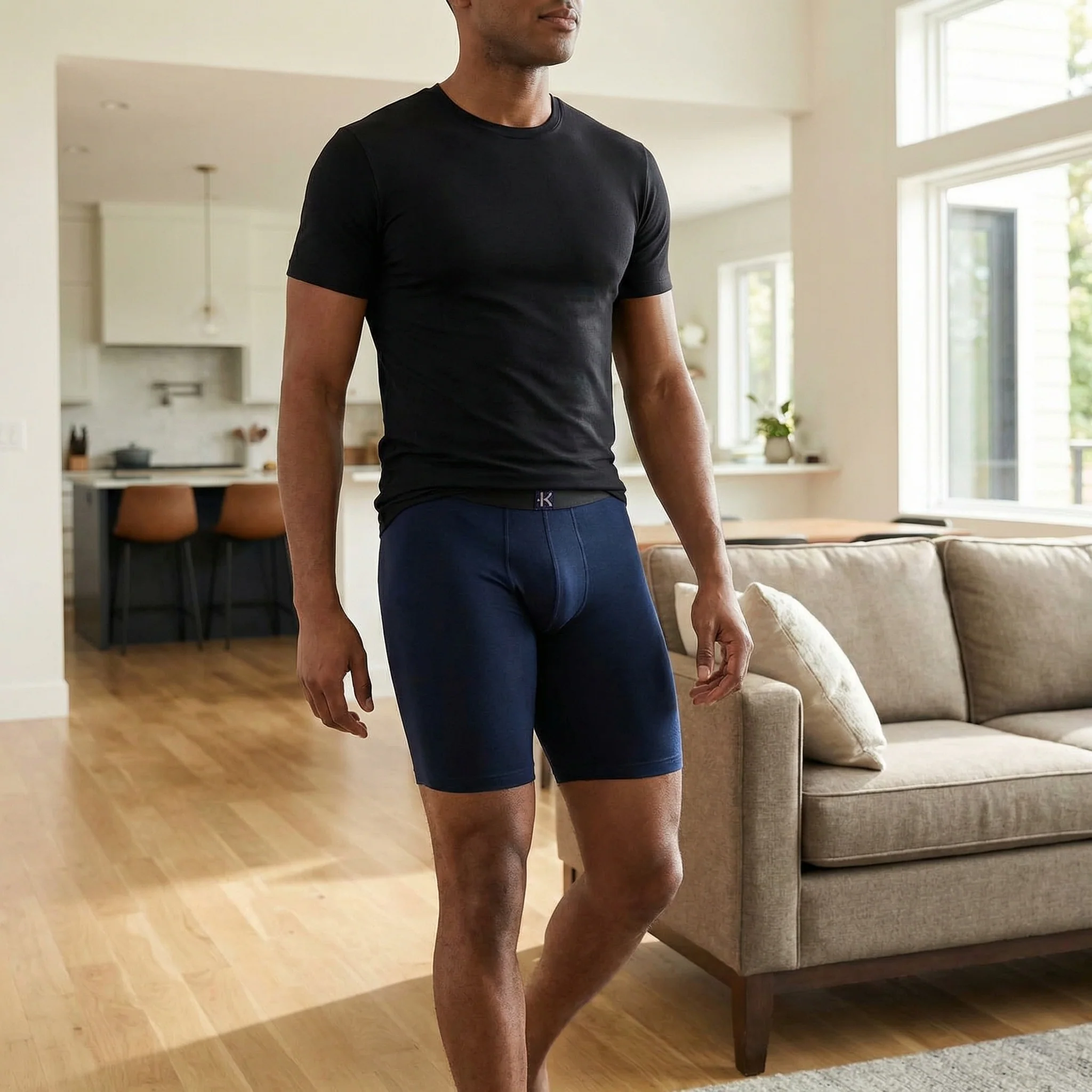 Second Skin Tencel™ Modal Long Leg Boxer Brief - No Fly (9 inch inseam leg) - Image 123