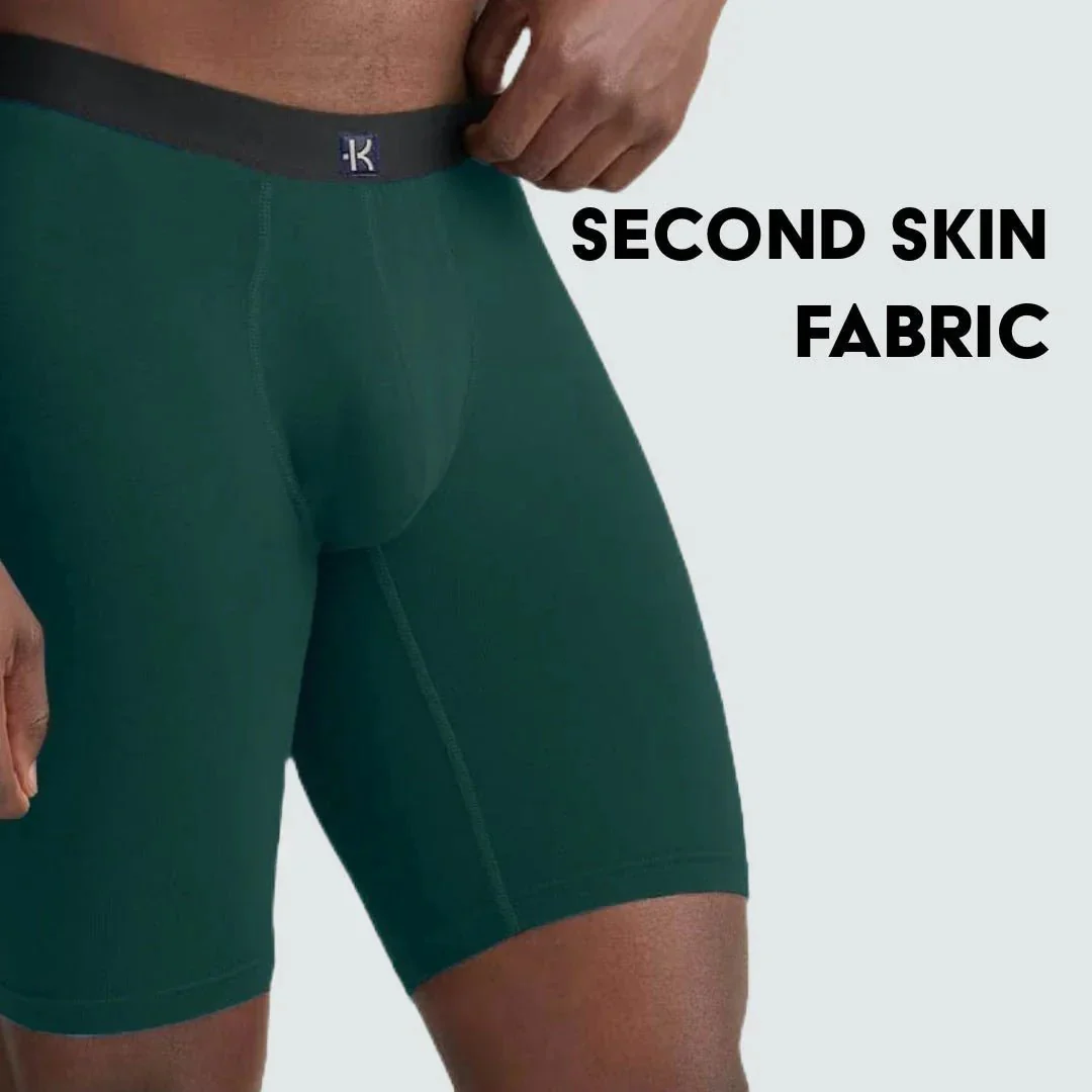 Second Skin Tencel™ Modal Long Leg Boxer Brief - No Fly (9 inch inseam leg) - Image 86