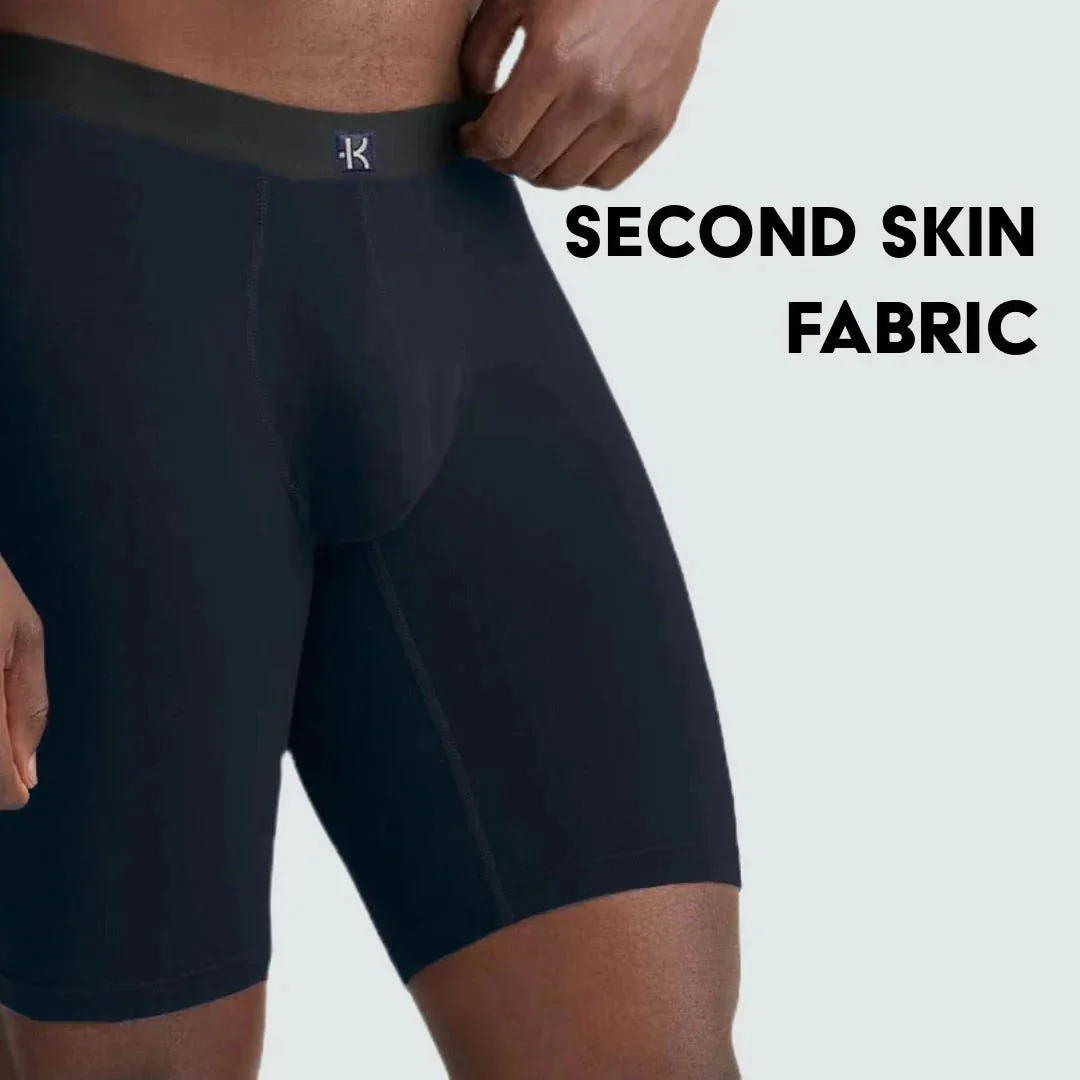 Second Skin Tencel™ Modal Long Leg Boxer Brief - No Fly (9 inch inseam leg) - Image 88