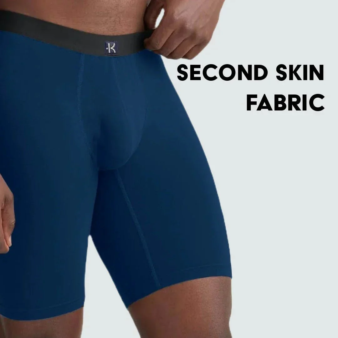 Second Skin Tencel™ Modal Long Leg Boxer Brief - No Fly (9 inch inseam leg) - Image 90